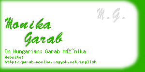 monika garab business card